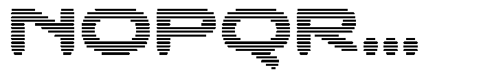 Kyzorin Hatch Font UPPERCASE