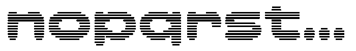 Kyzorin Hatch Font LOWERCASE