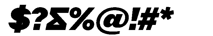 KynetonArtGrotesqueBeta141 BlackItalic Instance Font OTHER CHARS
