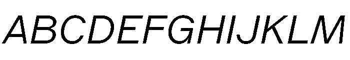 KynetonArtGrotesqueBeta141 LightItalic Instance Font UPPERCASE