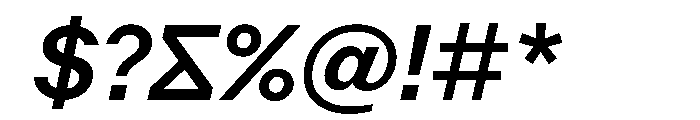 KynetonArtGrotesqueBeta141 RegularItalic Instance Font OTHER CHARS