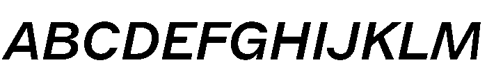 KynetonArtGrotesqueBeta141 RegularItalic Instance Font UPPERCASE