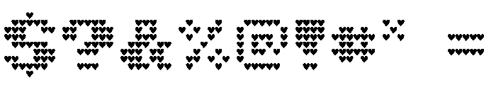 Kyoshi Heart Font OTHER CHARS