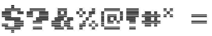 KyoshiColor ThreeLine Font OTHER CHARS