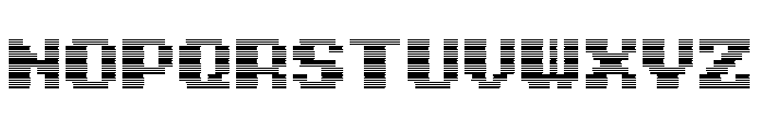 KyoshiColor ThreeLine Font UPPERCASE