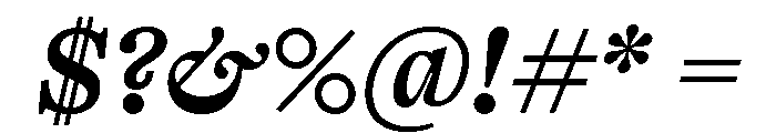 Kyoto Extrabold Font OTHER CHARS