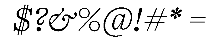 Kyoto Extralight Font OTHER CHARS