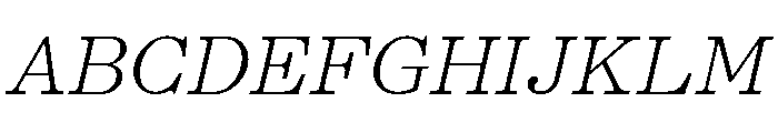 Kyoto Extralight Font UPPERCASE
