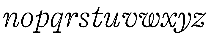 Kyoto Extralight Font LOWERCASE