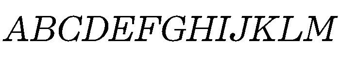 Kyoto Italic Font UPPERCASE