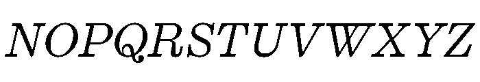 Kyoto Italic Font UPPERCASE