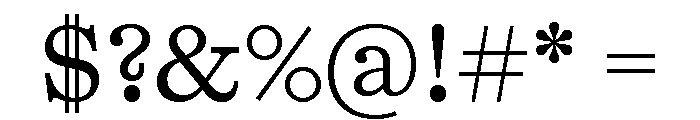 Kyoto Regular Font OTHER CHARS