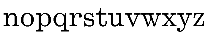 Kyoto Regular Font LOWERCASE