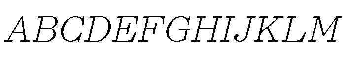 Kyoto Thin Font UPPERCASE