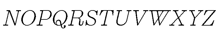 Kyoto Thin Font UPPERCASE