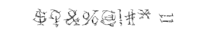 KZ SCRAtCHER Font OTHER CHARS