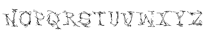 KZ SCRAtCHER Font UPPERCASE