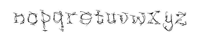 KZ SCRAtCHER Font LOWERCASE