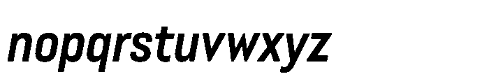 Lütschine Lutschine Bold Con x1 Italic Font LOWERCASE