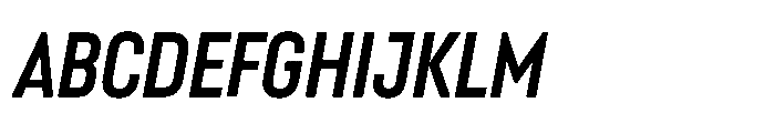 Lütschine Lutschine Bold Con x2 Italic Font UPPERCASE