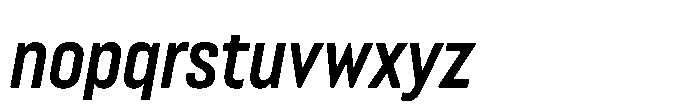 Lütschine Lutschine Bold Con x2 Italic Font LOWERCASE