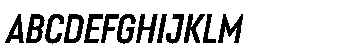 Lütschine Lutschine Bold Con x3 Italic Font UPPERCASE