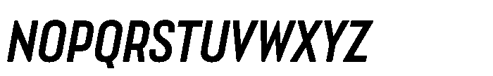 Lütschine Lutschine Bold Con x3 Italic Font UPPERCASE