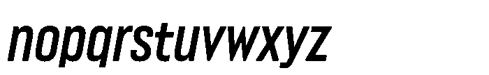 Lütschine Lutschine Bold Con x3 Italic Font LOWERCASE