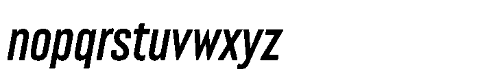 Lütschine Lutschine Bold Nar x2 Italic Font LOWERCASE
