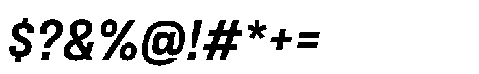 Lütschine Lutschine Bold x3 Italic Font OTHER CHARS
