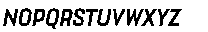 Lütschine Lutschine Bold x3 Italic Font UPPERCASE