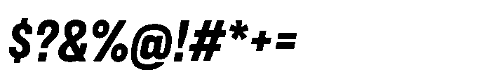 Lütschine Lutschine Extra Bold Con x1 Italic Font OTHER CHARS