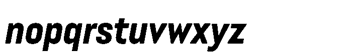Lütschine Lutschine Extra Bold Con x1 Italic Font LOWERCASE