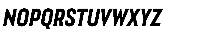 Lütschine Lutschine Extra Bold Con x2 Italic Font UPPERCASE