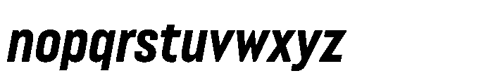 Lütschine Lutschine Extra Bold Con x2 Italic Font LOWERCASE