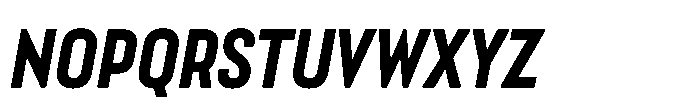 Lütschine Lutschine Extra Bold Con x3 Italic Font UPPERCASE
