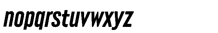Lütschine Lutschine Extra Bold Nar x3 Italic Font LOWERCASE