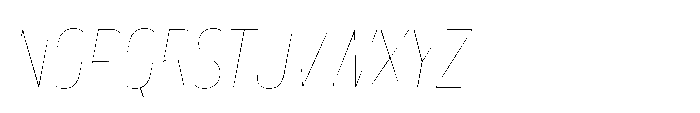Lütschine Lutschine Hairline Con x1 Italic Font UPPERCASE