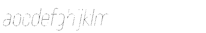 Lütschine Lutschine Hairline Con x1 Italic FONT