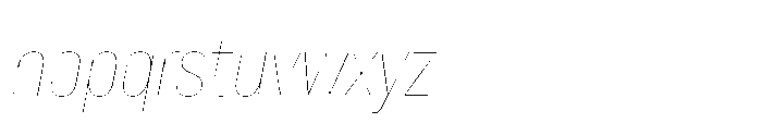Lütschine Lutschine Hairline Con x1 Italic Font LOWERCASE