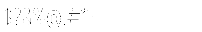 Lütschine Lutschine Hairline Con x1 Font OTHER CHARS