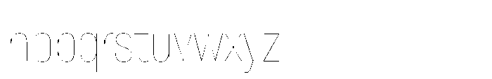 Lütschine Lutschine Hairline Con x1 Font LOWERCASE
