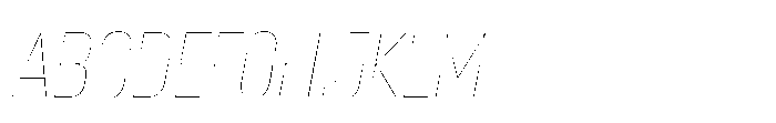 Lütschine Lutschine Hairline Con x2 Italic Font UPPERCASE
