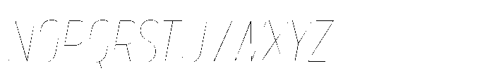 Lütschine Lutschine Hairline Con x2 Italic Font UPPERCASE
