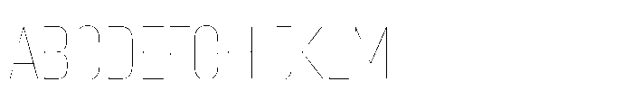 Lütschine Lutschine Hairline Con x2 Font UPPERCASE
