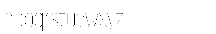 Lütschine Lutschine Hairline Con x2 Font LOWERCASE