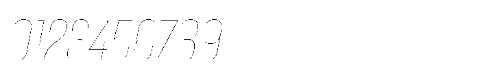 Lütschine Lutschine Hairline Con x3 Italic Font OTHER CHARS