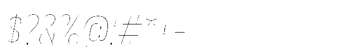 Lütschine Lutschine Hairline Con x3 Italic Font OTHER CHARS