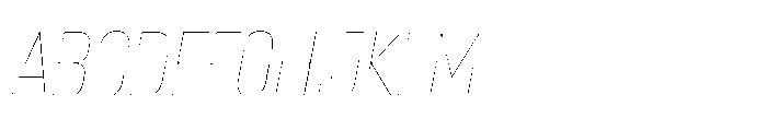Lütschine Lutschine Hairline Con x3 Italic Font UPPERCASE
