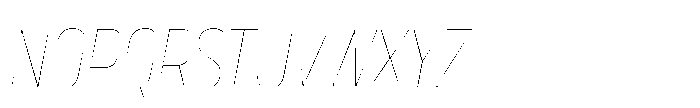 Lütschine Lutschine Hairline Con x3 Italic Font UPPERCASE
